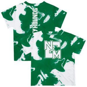 Toddler Vive La Fete Green/White Eastern New Mexico Greyhounds Marble Print T-Shirt