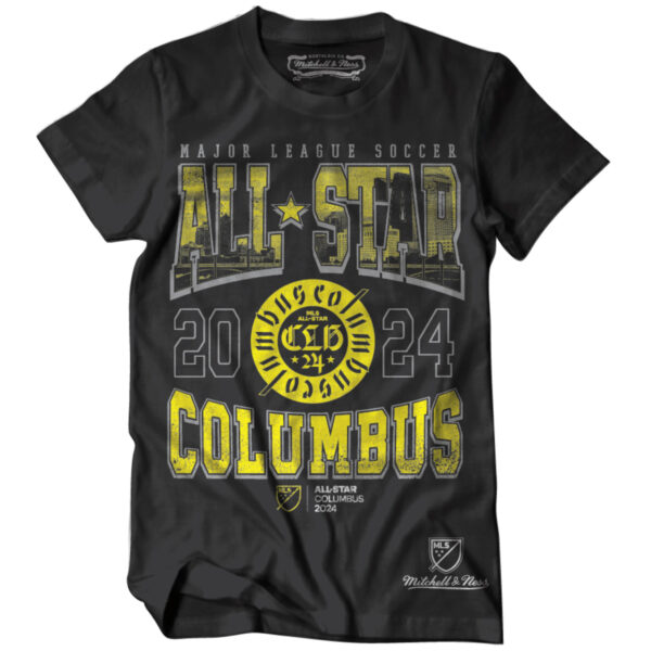 Youth Mitchell & Ness Black 2024 MLS All-Star Game Fireworks T-Shirt