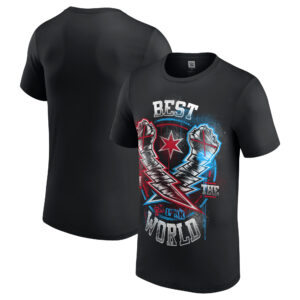 Men's Black CM Punk Lightning Fists T-Shirt