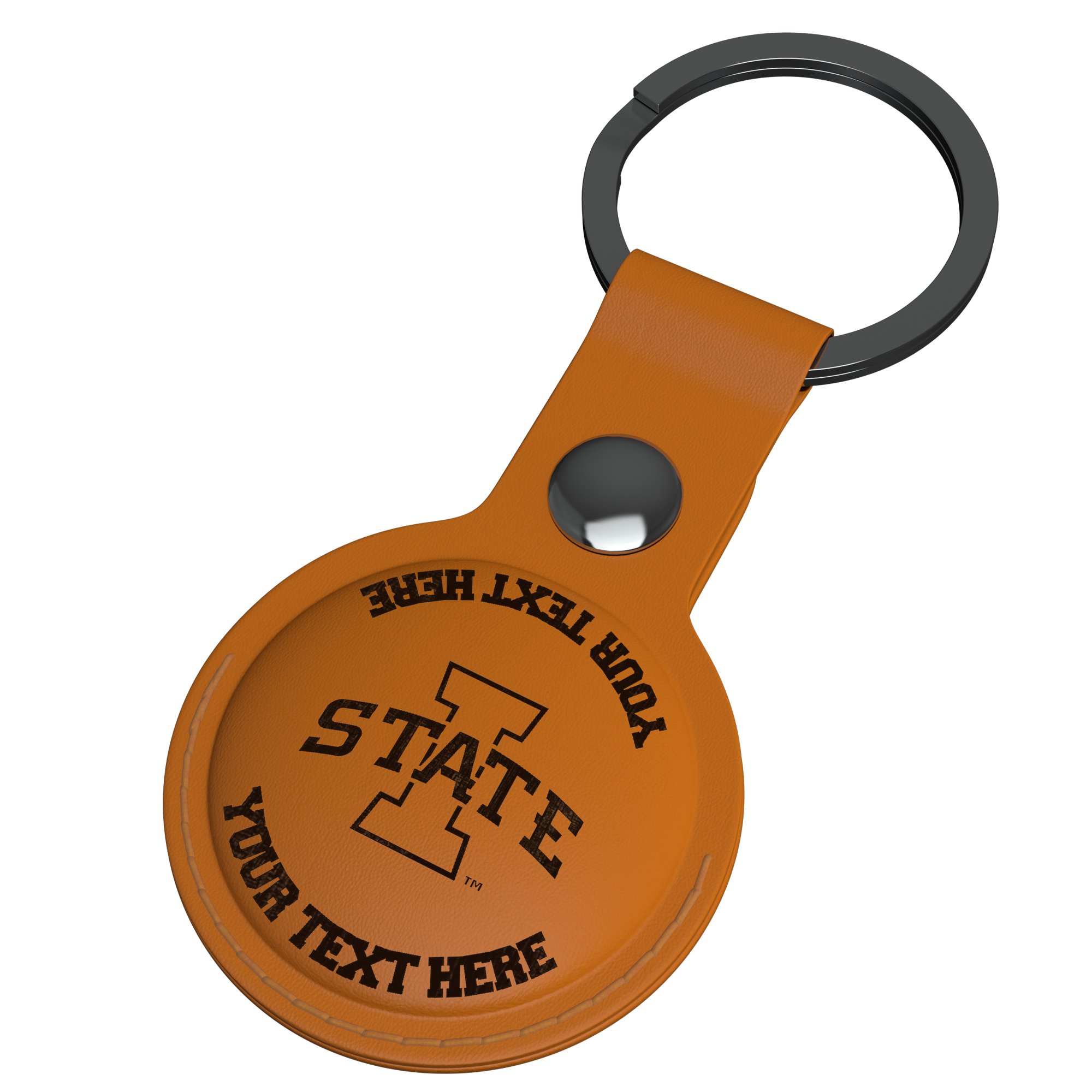 Keyscaper Brown Iowa State Cyclones Personalized AirTag Holder - Image 5
