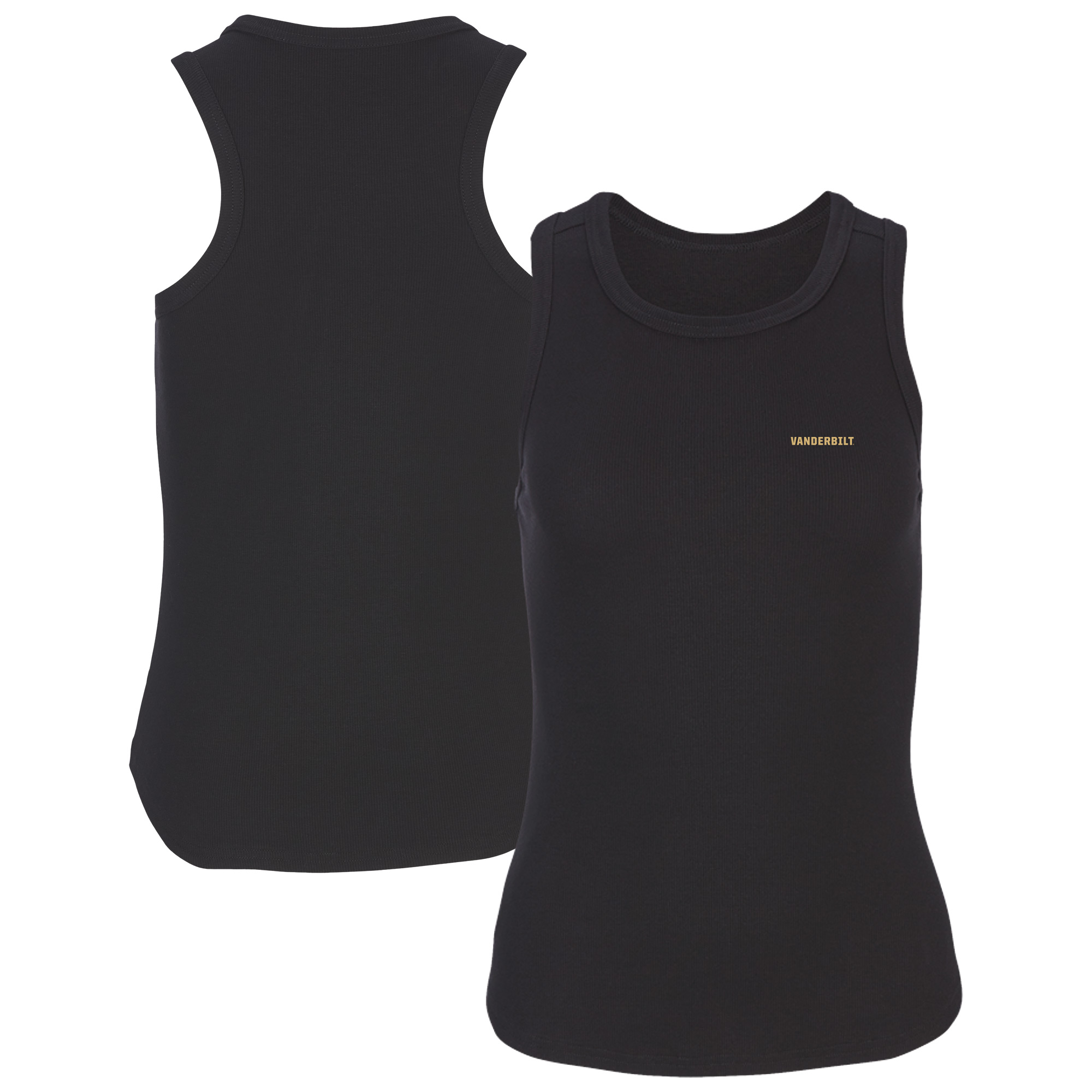 Women's Black Vanderbilt Commodores Adrienne Tank Top