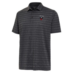 Men's Antigua Heather Black D.C. United Urge Polo