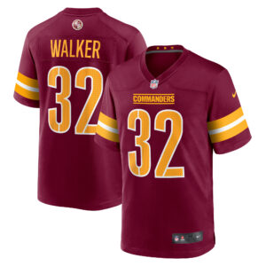 Men's Nike Mykal Walker  Burgundy Washington Commanders  Game Jersey