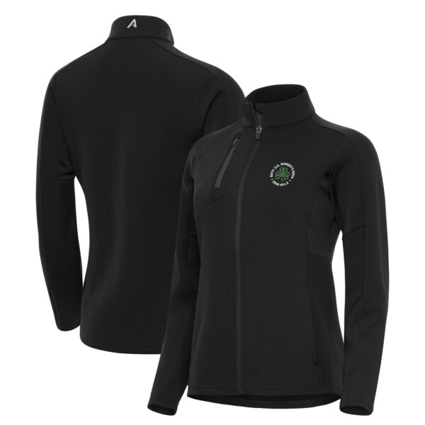 Women's Antigua  Black 2025 U.S. Women's Open Full-Zip Jacket