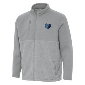 Men's Antigua Gray Memphis Grizzlies Daily Fused Full-Zip Jacket