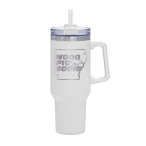 White Arkansas Razorbacks 40oz. Rocky My State Tumbler