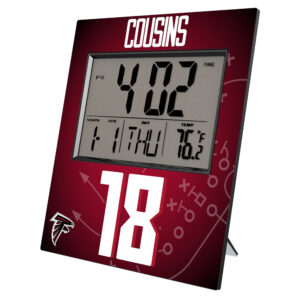 Keyscaper Kirk Cousins Atlanta Falcons Digital Desk & Wall Clock