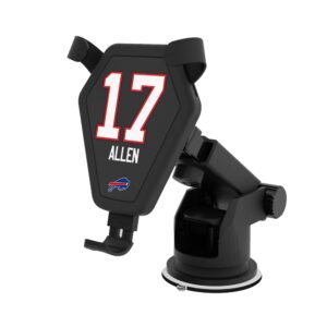 Keyscaper Josh Allen Black Buffalo Bills Wireless Car Charger