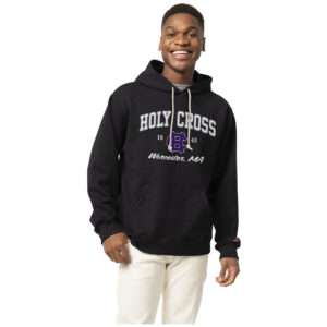 Men's League Collegiate Wear  Black Holy Cross Crusaders Essentials 2.0 Fleece Pullover Hoodie