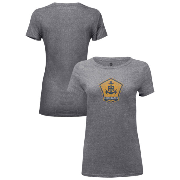 Women's 1863FC Heather Gray Rhode Island FC Color Badge Tri-Blend T-Shirt