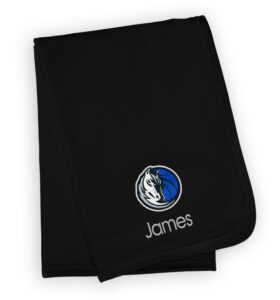Infant Black Dallas Mavericks Personalized Blanket