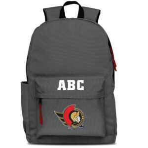 MOJO Gray Ottawa Senators Personalized Campus Laptop Backpack