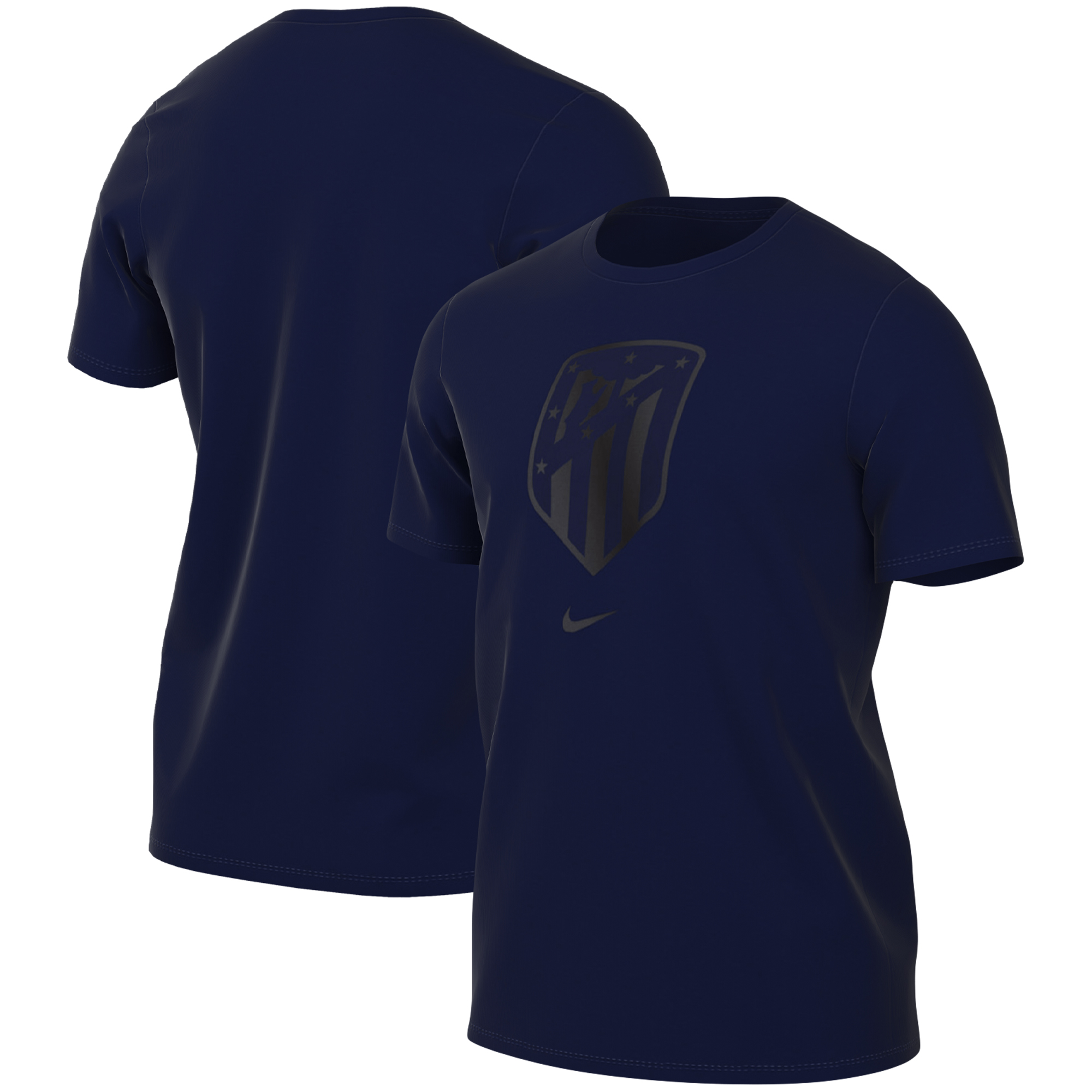 Men's Nike Navy Atletico de Madrid Crest T-Shirt - Image 5