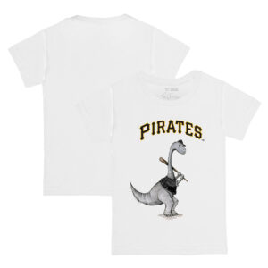Toddler Tiny Turnip White Pittsburgh Pirates Bronto T-Shirt