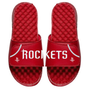 Men's ISlide Red Houston Rockets Away Jersey Split Slide Sandals