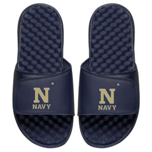Youth ISlide Navy Navy Midshipmen Primary Logo Slide Sandals