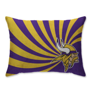 Minnesota Vikings Super Plush Mink Wave Bed Pillow - Purple