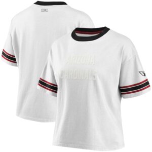 Women's WEAR By Erin Andrews White Arizona Cardinals Crop T-Shirt