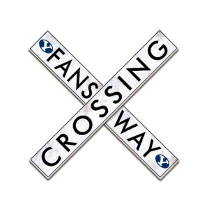 BYU Cougars 48" Fans Way Crossing Sign