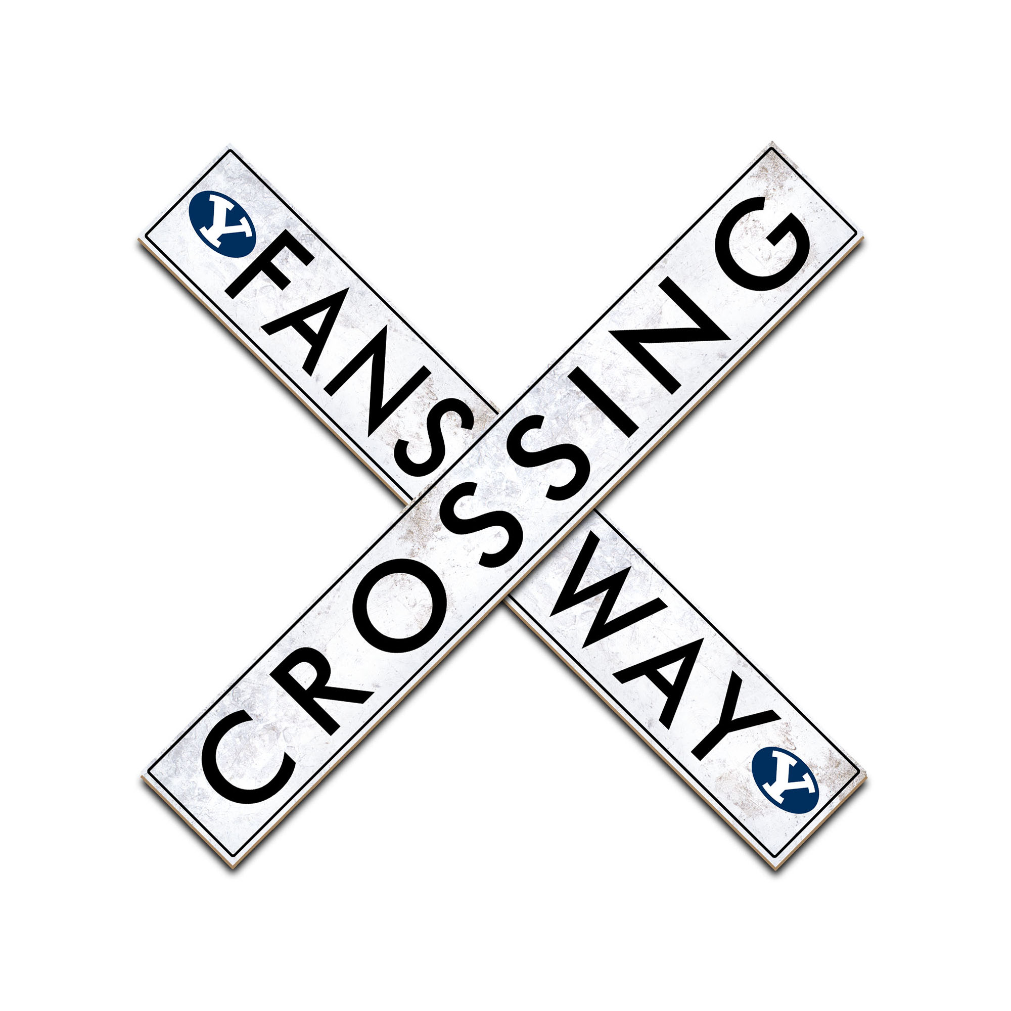 BYU Cougars 48" Fans Way Crossing Sign