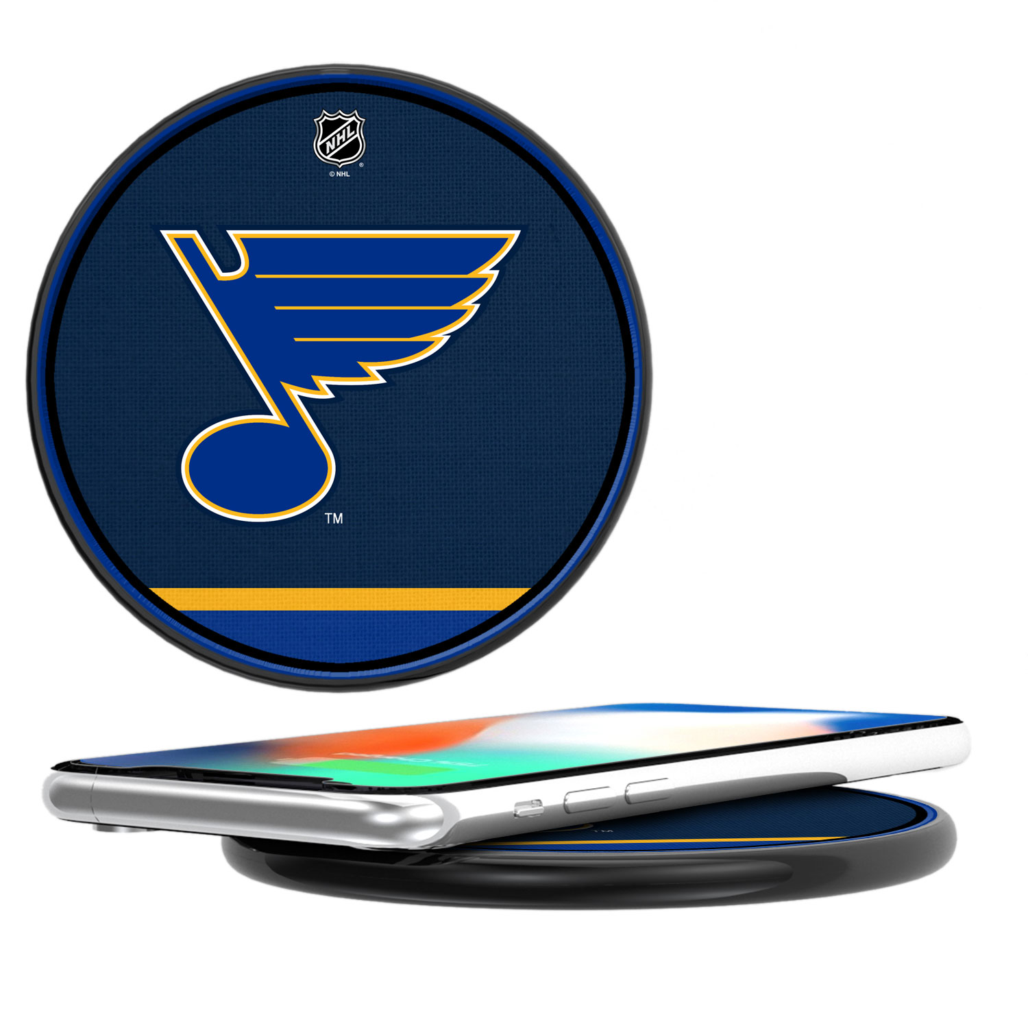 St. Louis Blues Stripe Wireless Charger