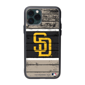 Black San Diego Padres Wood Design iPhone Slate Case