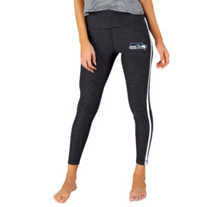 Women's Concepts Sport Charcoal/White Seattle Seahawks Centerline Knit Slounge Leggings