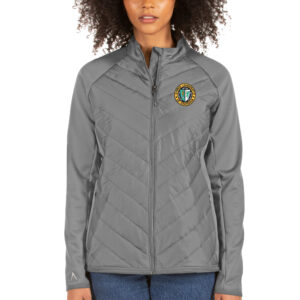 Women's Antigua Silver XULA Gold Altitude Full-Zip Puffer Jacket
