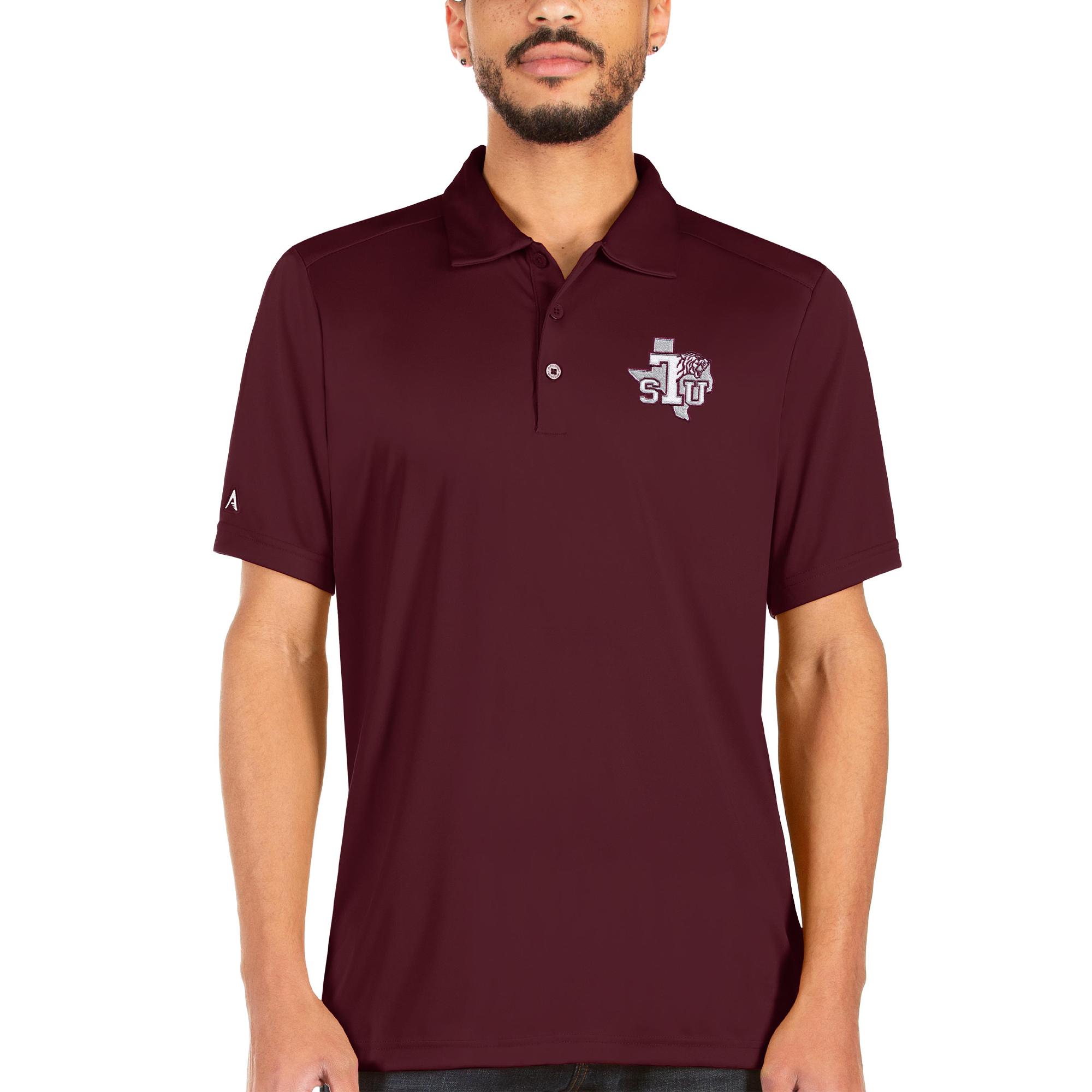 Men's Antigua Maroon Texas Southern Tigers Tribute Polo