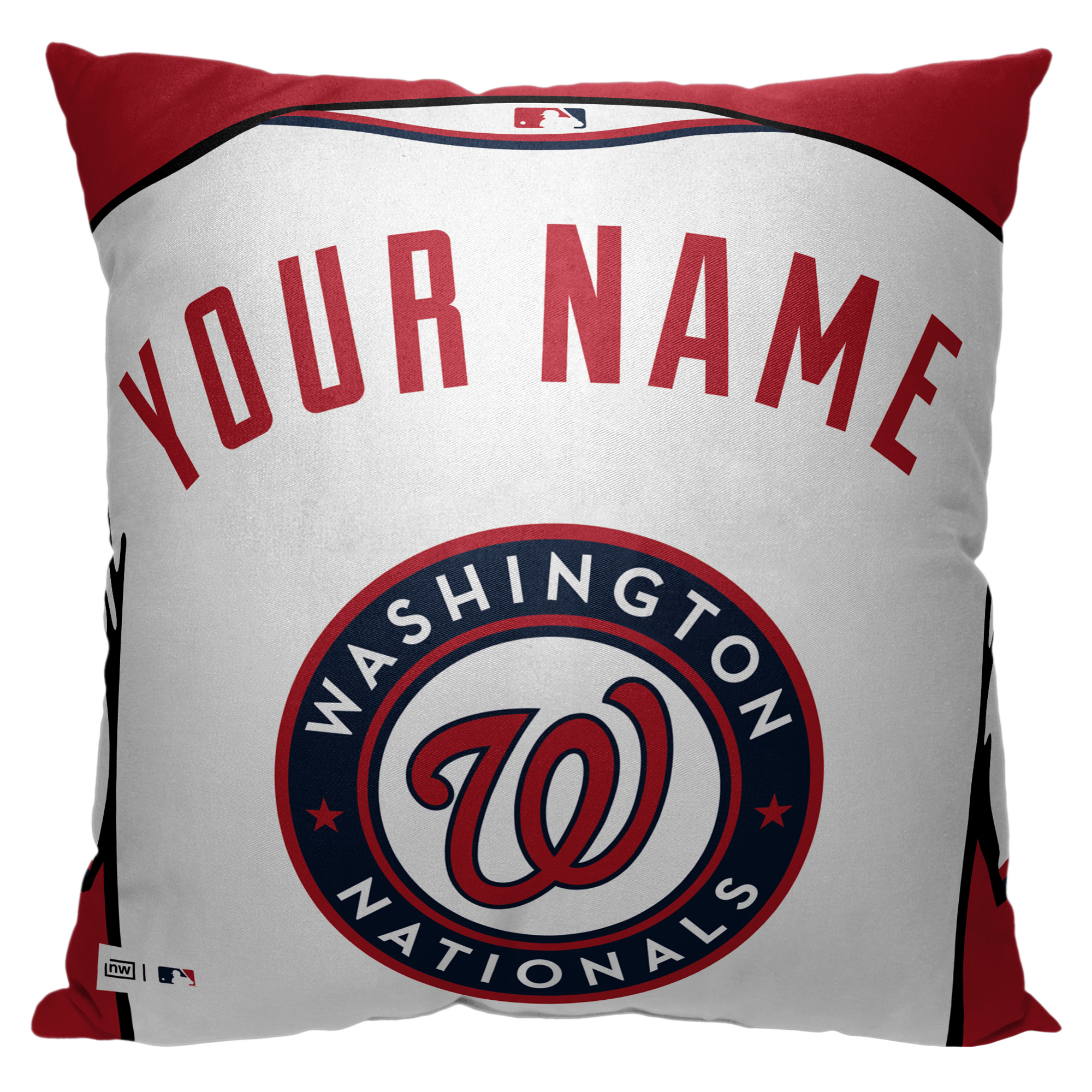 Washington Nationals 18'' x 18'' Personalized Pillow