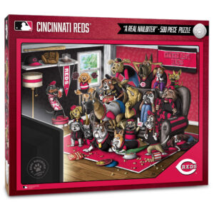 Cincinnati Reds Purebred Fans 18'' x 24'' A Real Nailbiter 500-Piece Puzzle