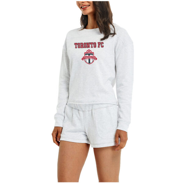 Women's Concepts Sport Cream Toronto FC Crossfield Long Sleeve Top & Shorts Set