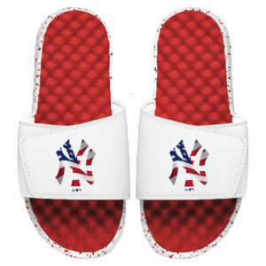 Men's ISlide White/Red New York Yankees Americana Slide Sandals