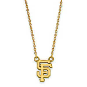 Women's San Francisco Giants 18'' 10k Yellow Gold Small Pendant Necklace