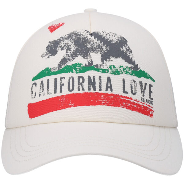 Women's Billabong White Pitstop Trucker Snapback Hat - Image 7