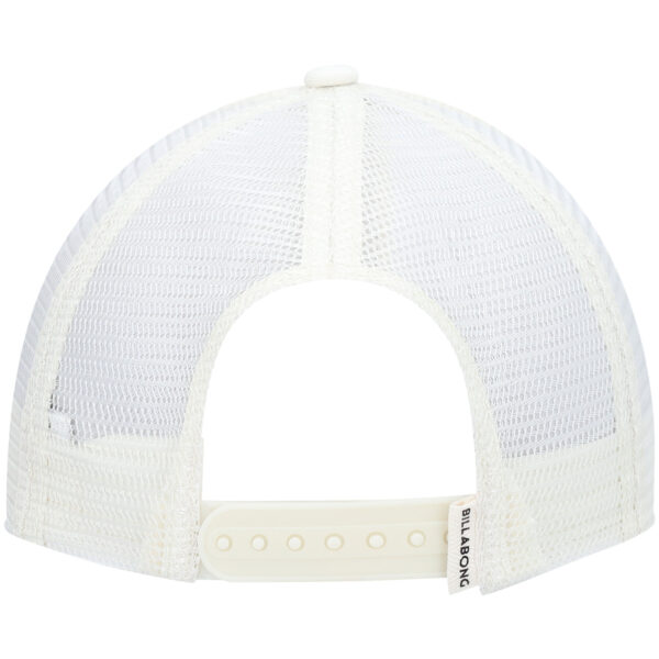 Women's Billabong White Pitstop Trucker Snapback Hat - Image 9