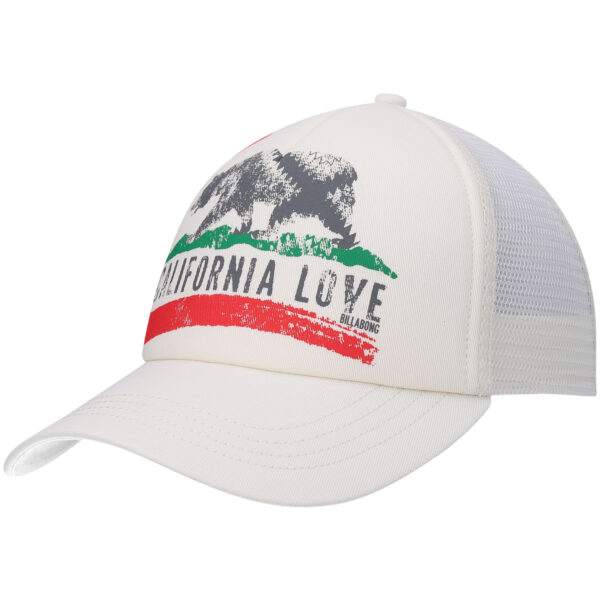 Women's Billabong White Pitstop Trucker Snapback Hat
