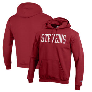 Men's Champion Red Stevens Institute of Technology Ducks Eco Powerblend Pullover Hoodie