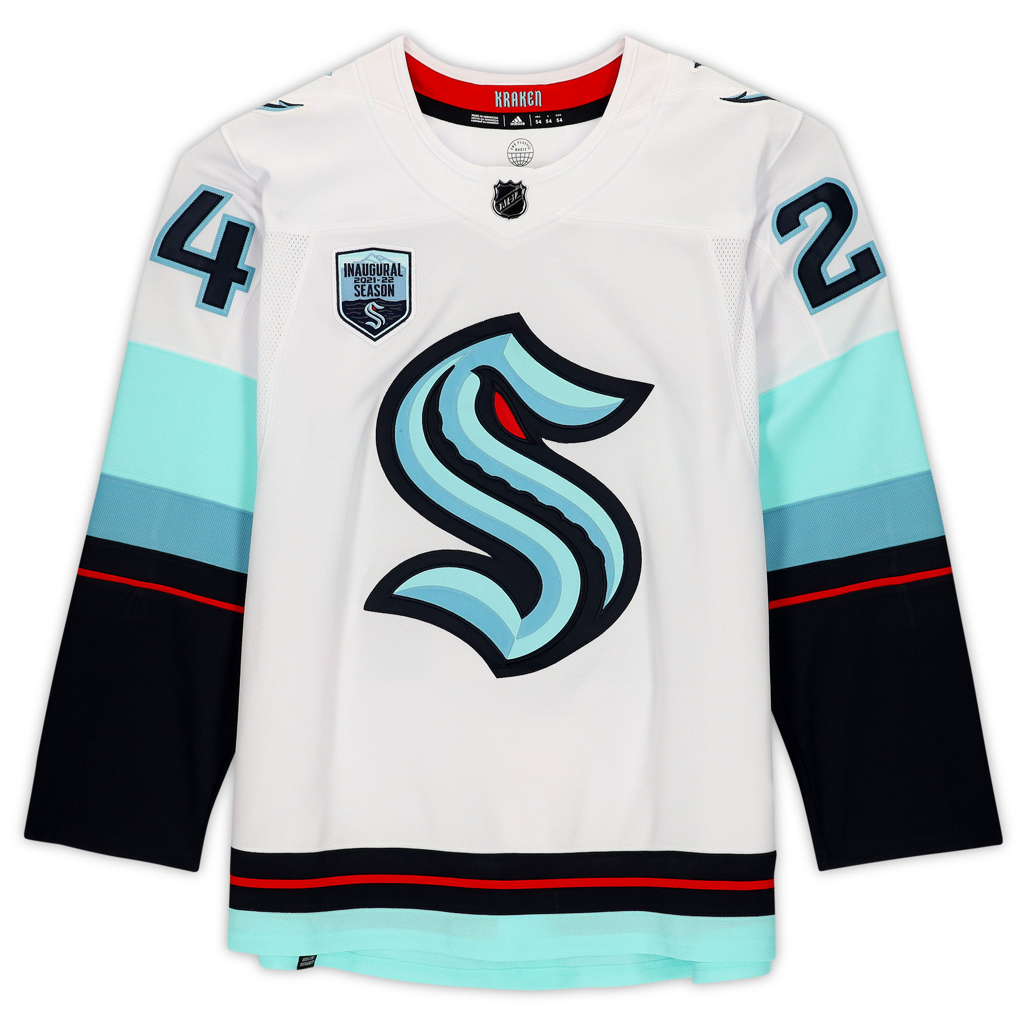 Jamie Oleksiak White Seattle Kraken Autographed adidas Authentic Jersey with Inaugural Season Jersey Patch - Image 9