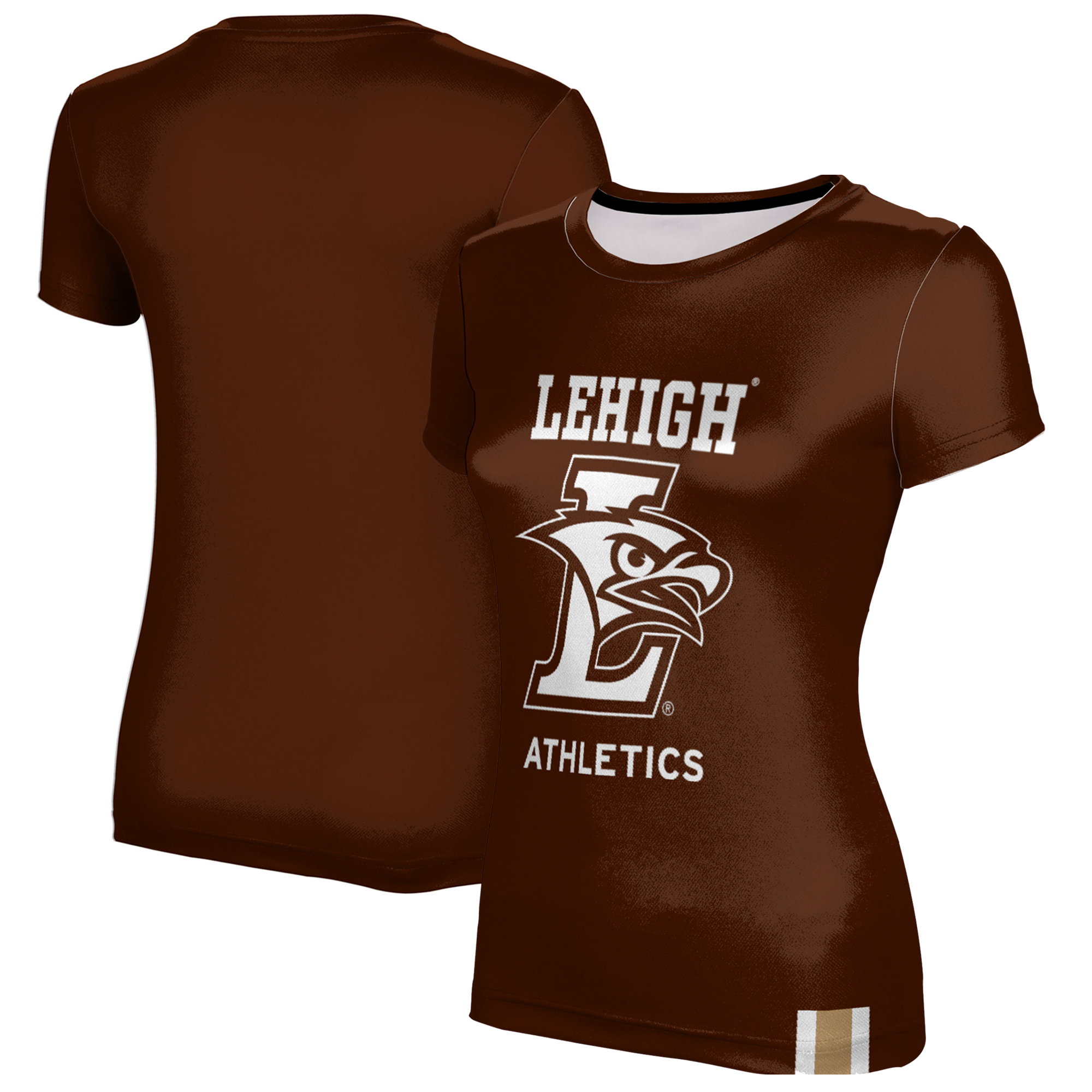 Women's Brown Lehigh Mountain Hawks Athletics T-Shirt