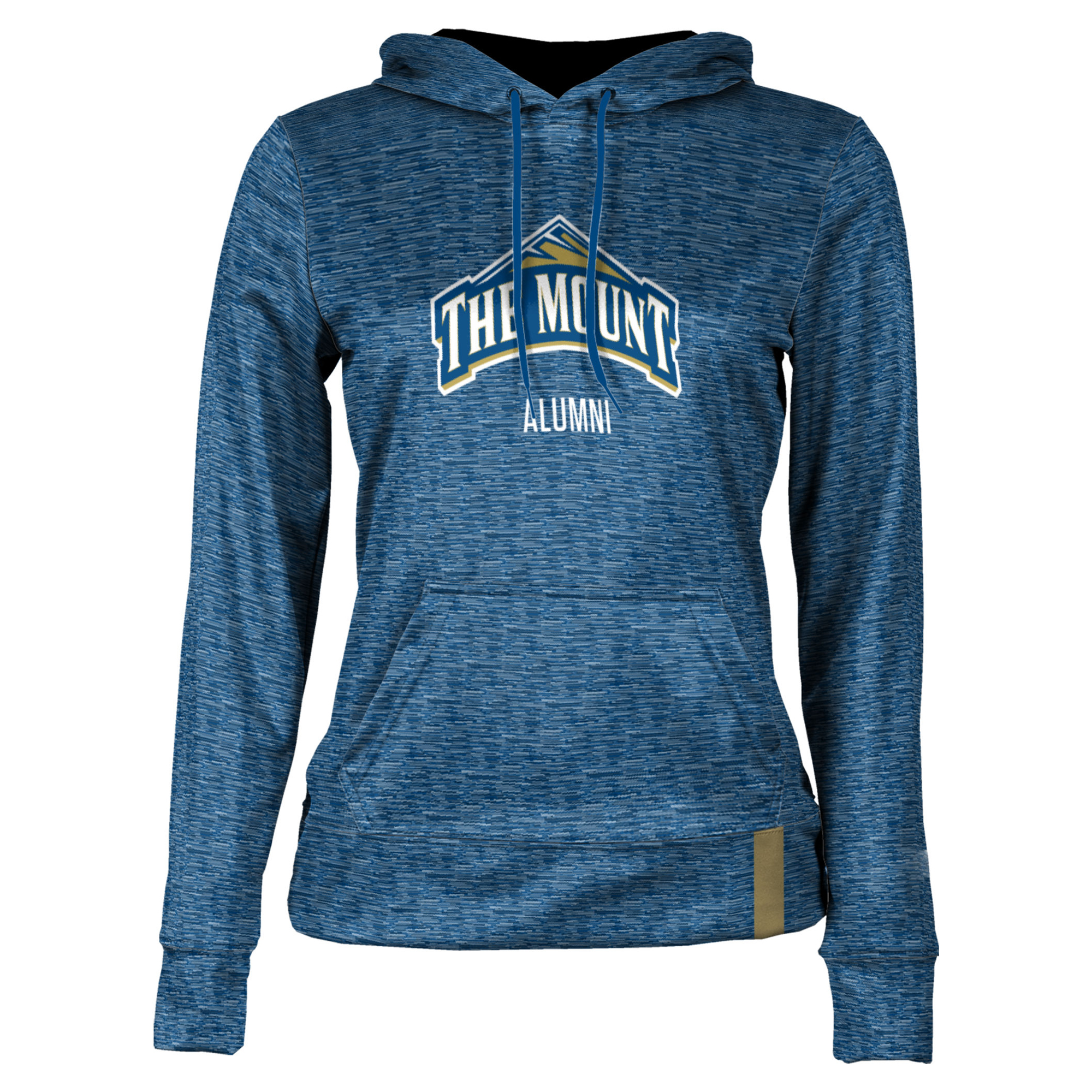 Women's Blue Mount St. Mary's Mountaineers Alumni Pullover Hoodie - Image 3