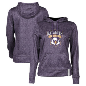 Women's Purple Nazareth College Golden Flyers Track & Field Pullover Hoodie