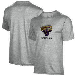 Men's Gray Minnesota State Mavericks Wrestling Name Drop T-Shirt