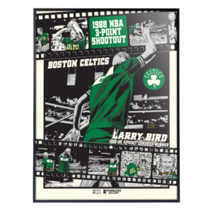 Phenom Gallery Larry Bird Boston Celtics 18'' x 24'' Deluxe Framed Serigraph Print