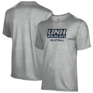 Men's Gray New Hampshire Wildcats Volleyball Name Drop T-Shirt