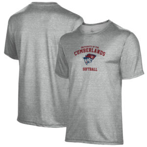 Men's Gray Cumberlands Patriots Softball Name Drop T-Shirt