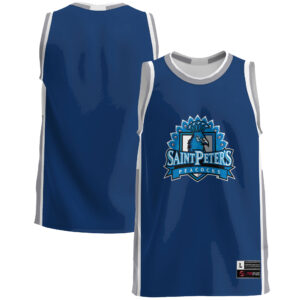 Men's GameDay Greats  Blue Saint Peter's Peacocks  Lightweight Basketball Jersey