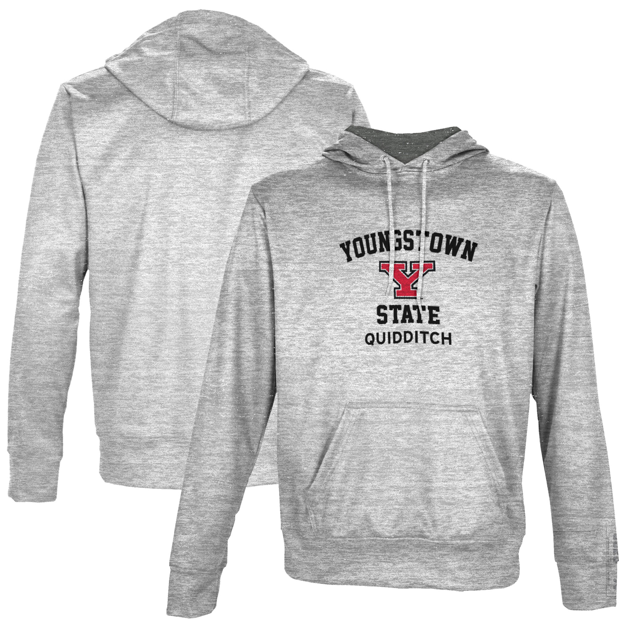 Men's ProSphere Gray Youngstown State Penguins Quidditch Name Drop Pullover Hoodie