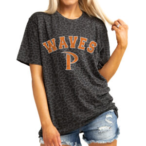 Women's Gameday Couture Leopard Pepperdine Waves All the Cheer Leopard T-Shirt