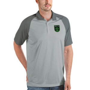 Men's Antigua Gray Austin FC Nova Polo